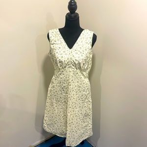 90s Vintage Kit Cornell Cotton Size 8 Floral Cutout Dress